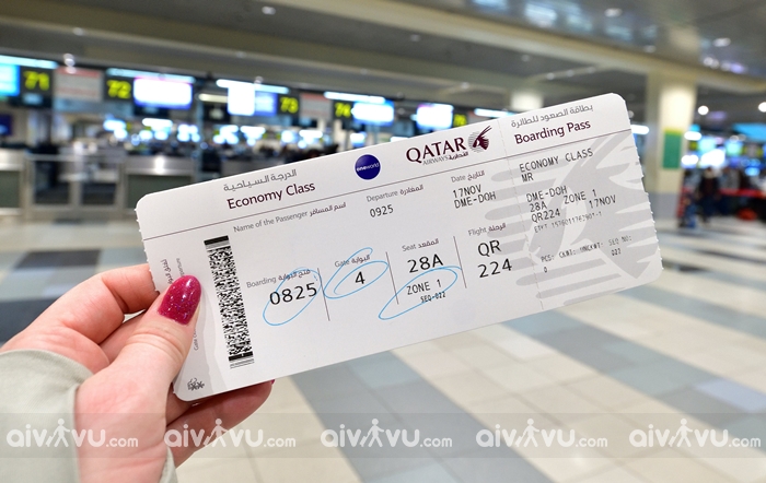 khám phá, trải nghiệm, hướng dẫn làm thủ tục lên máy bay qatar airways