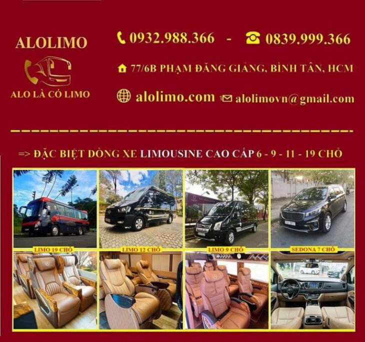 tiện ích, thuê xe limousine chất lượng, giá hợp lý – nhà xe alolimo.com