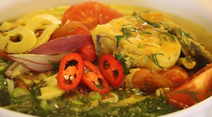 ẩm thực, món ngon, cách làm cá tầm nấu canh chua – món ăn mới lạ nhất định phải thử