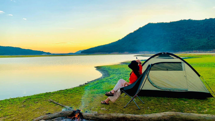 cắm trại, review, review tour cắm trại ở hồ núi một trong ngày