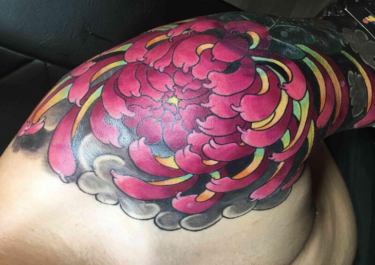 Thế Giới Tattoo  Xăm Hình Nghệ Thuật  Full chân hoa cúc   Facebook