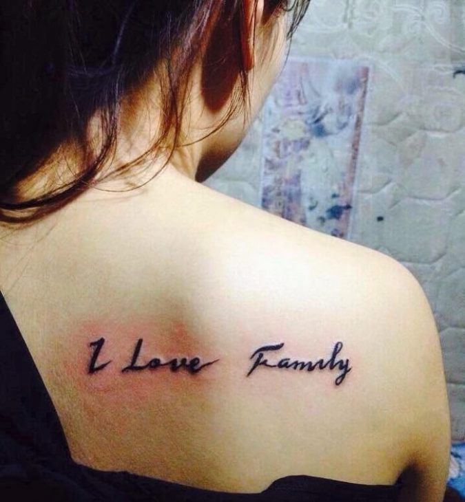 Hình xăm chữ family dành cho những  Đỗ Nhân Tattoo Studio  Facebook