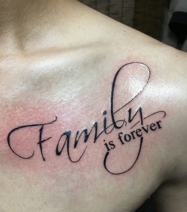 Lettering Tattoo Family First  Hình Xăm Chữ Family First Ý Nghĩa  SHORT    YouTube