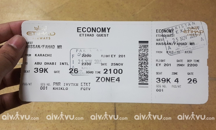 Hướng dẫn đổi tên trên vé máy bay Etihad Airways nhanh chóng