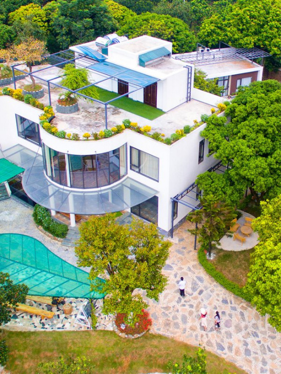 homestay, top 7 villa sơn tây đẹp, có bể bơi, sân vườn rộng