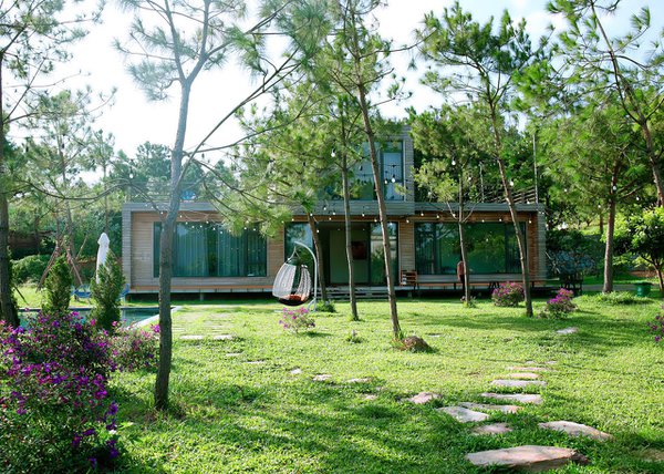 homestay, lego villa - căn nhà gỗ ấm áp giữa rừng thông