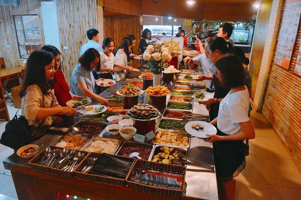 ẩm thực, top 10 quán chay thu hút nhiều thực khách quận đống đa