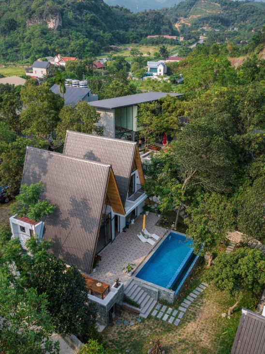 homestay, villa hòa bình - top 10 biệt thự đẹp, có bể bơi, bbq