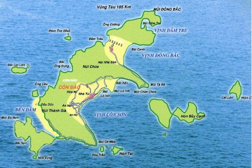 Bản đồ du lịch Côn Đảo - khám phá đảo ngọc giữa trùng khơi (cập nhật năm 2022)