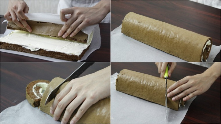 khám phá, cách làm bánh khúc cây giáng sinh-xmas yule log