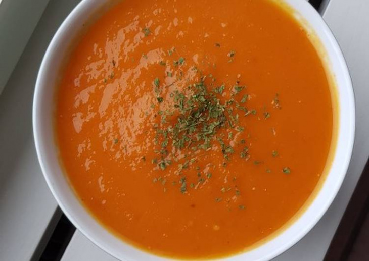 bepvang, eatclean, lowcarb, carrot soup, tomato, tomato carrot soup