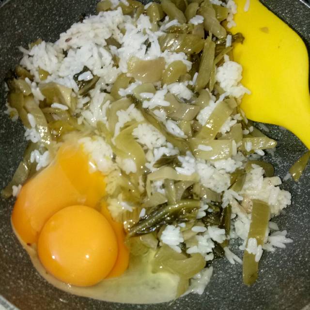 bepsinhvien, cải chua, cơm chiên trứng, cơm chiên trứng cải chua