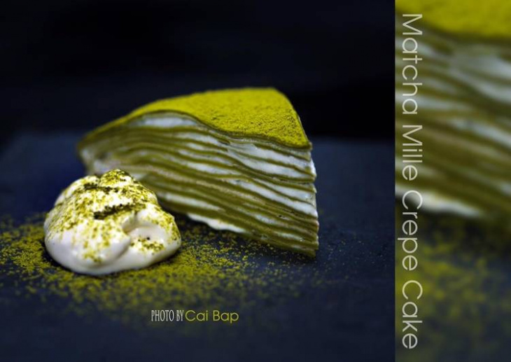 Matcha Mille Crepe Cake/ Bánh Crepe Trà xanh