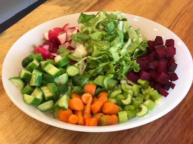 bepvang, củ cải đường, gỏi ngũ sắc, salad ngũ sắc, salad trộn, salad trộn củ dền, salad ngũ sắc