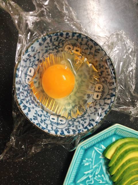 bữa sáng, bữa sáng trứng, salad trộn, salad trộn trứng, trứng, trứng chần, xà lách trộn trứng, buổi sáng dịu dàng – trứng chần – salad