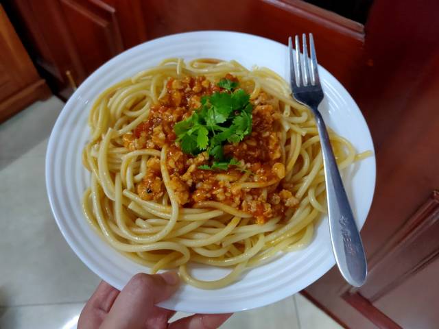 bữa sáng nhanh, đơn giản, mì spaghetti, mì xào đơn giản, mì ý, món ý, mì spaghetti đơn giản