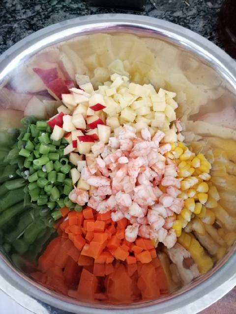 cho bé, màu, sắc, salad, salad trộn, salad sắc màu cho bé