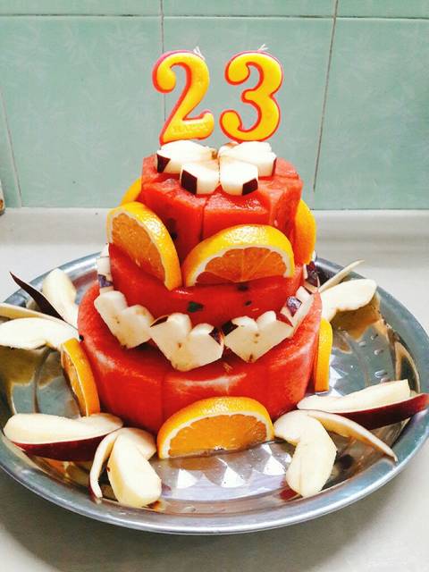 sinh nhật, tháp, trái cây, tháp trái cây sinh nhật