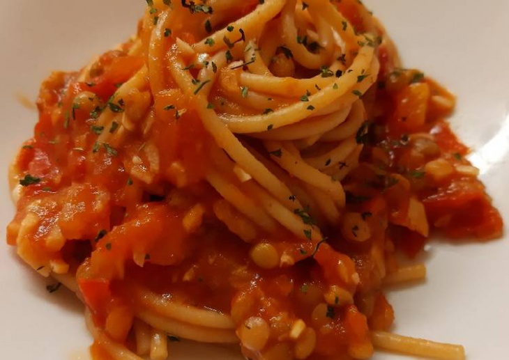 bolognese, đậu lăng, mì sốt cà chua, mỳ ý, spaghetti bò bằm, mỳ ý bolognese đậu lăng