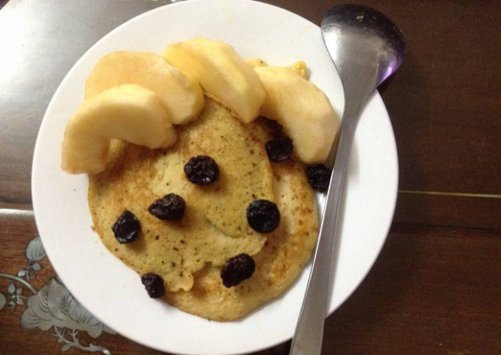 Pancake trứng chuối cho bữa sáng nhẹ nhàng