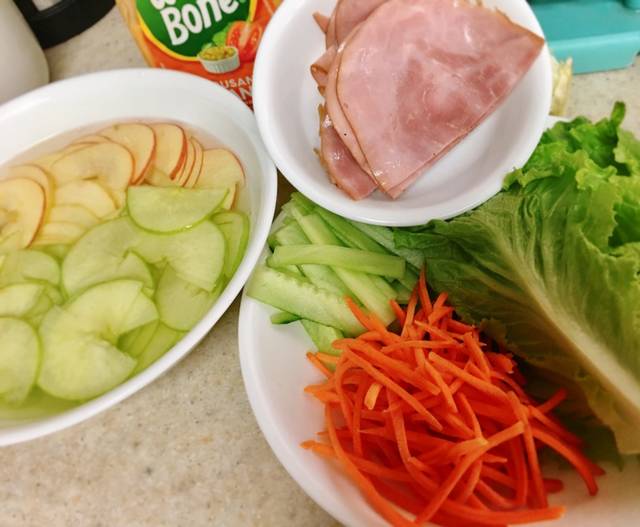 bepvang, cuốn, salad, salad cuộn