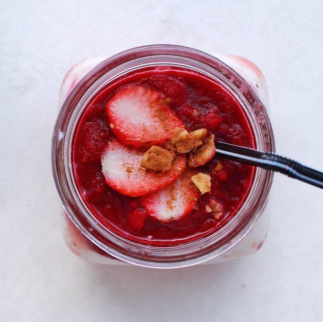 cho bữa sáng, smoothie, red smoothie cho bữa sáng️️️