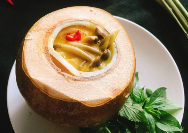 Nấm om dừa – 90 ngàn 3 món Chay chanh sả :)