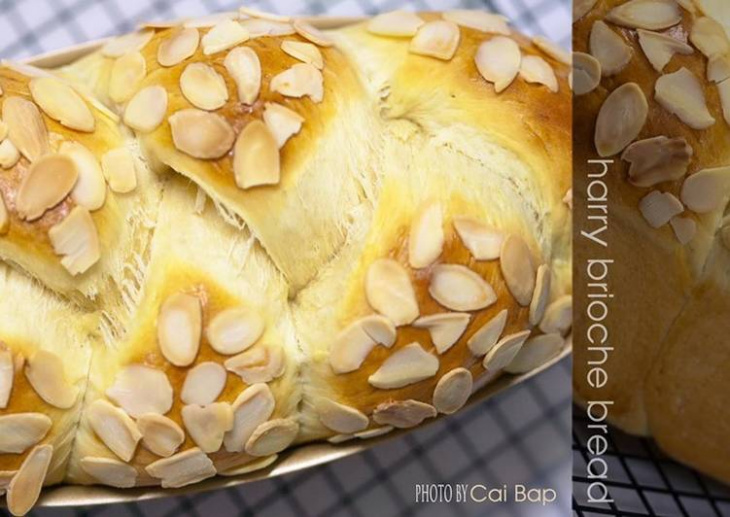 ăn vặt bột mì, bánh, bánh làm từ bột mì, bánh mì, bánh ngọt, brioche, whipping, harry brioche bread/bánh mì hoa cúc