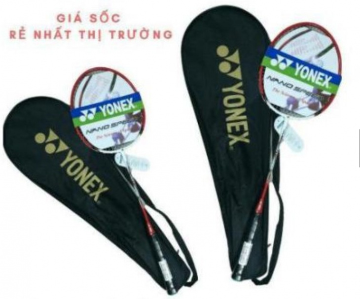 vợt cầu lông, yonex, combo hai cây vợt cầu lông căng cước sẵn yonex nanospeed