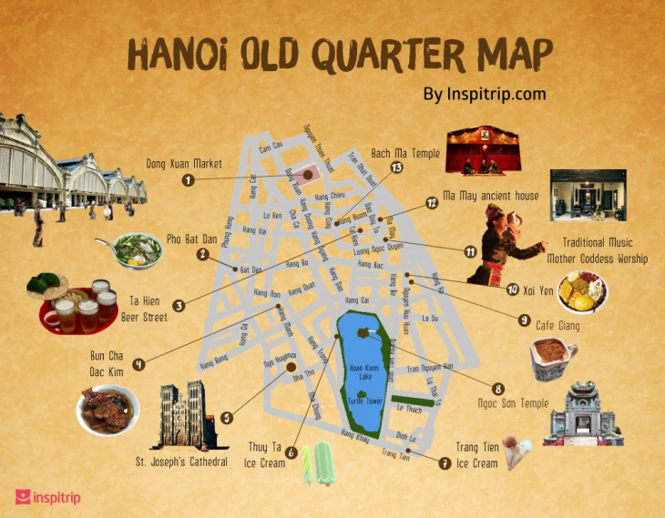 Hanoi Old Quarter: map and detailed guide