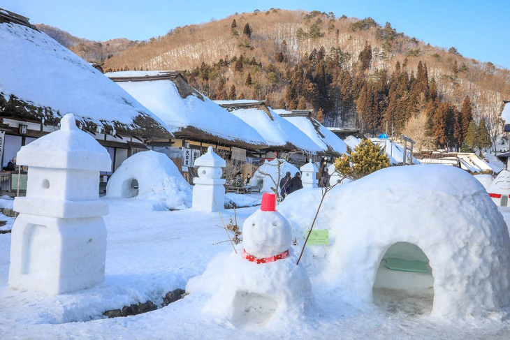 làng ouchijuku, khám phá, làng cổ ouchijuku phủ tuyết đẹp tựa cổ tích