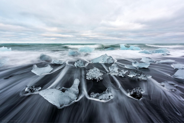 khám phá, khám phá bãi biển “kim cương” tại iceland