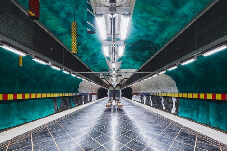 ga tàu điện ngầm stockholm, khám phá, tham quan ga tàu điện ngầm stockholm – thế giới nghệ thuật dưới lòng đất
