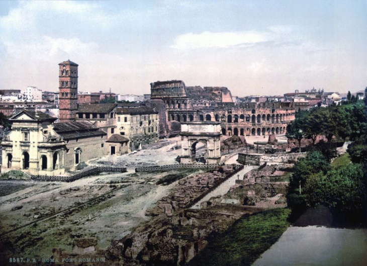khám phá, chiêm ngưỡng rome năm 1890 qua ảnh phục chế