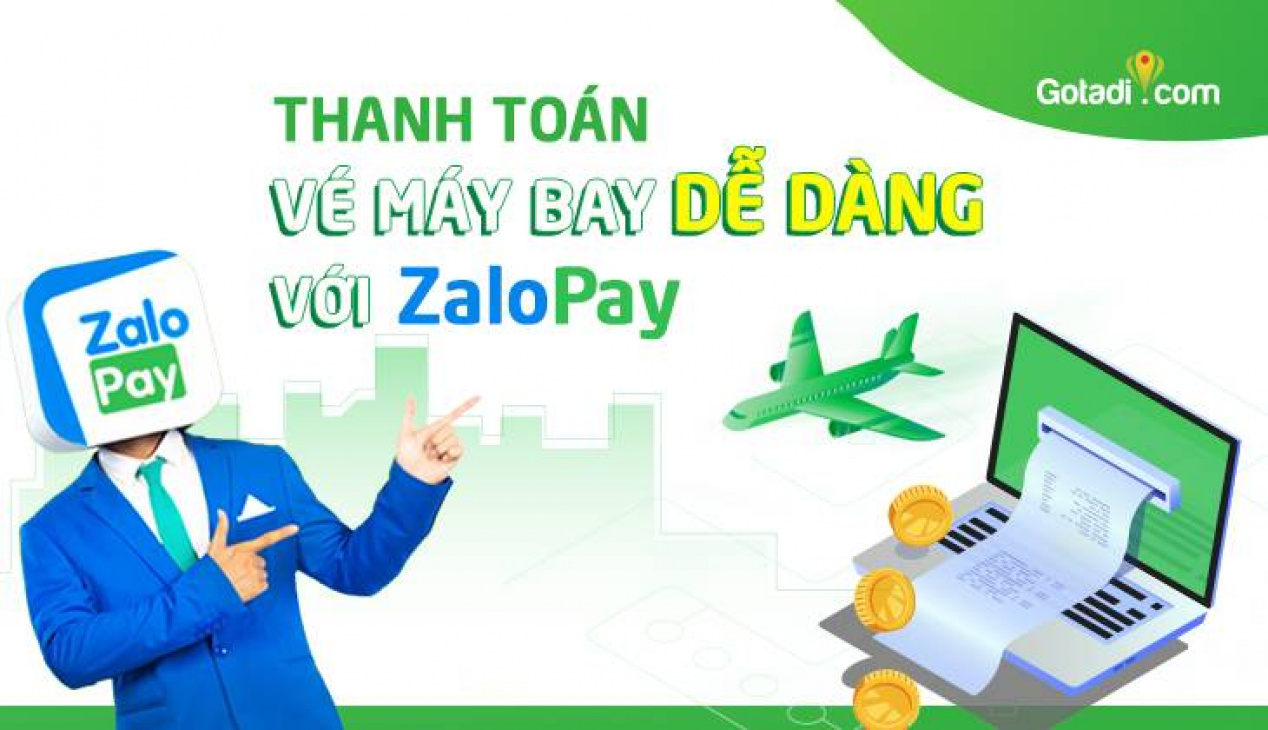 Thanh toán vé máy bay dễ dàng với ZaloPay