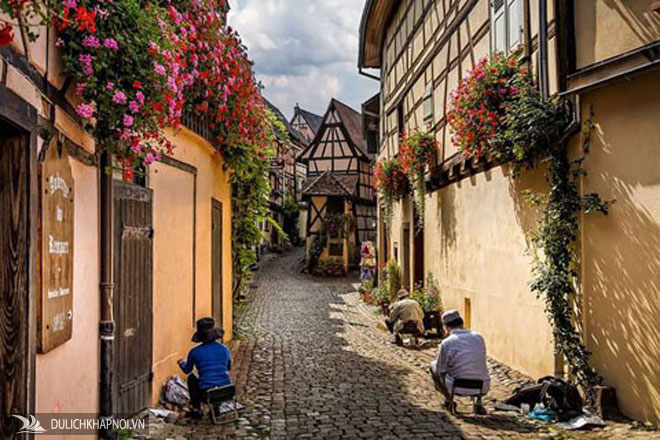 ngôi làng eguisheim, du lịch nước pháp, eguisheim - top những ngôi làng nhỏ đẹp nhất nước pháp