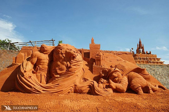 công viên tượng cát, du lịch phan thiết, phan thiết có công viên tượng cát đầu tiên trên thế giới