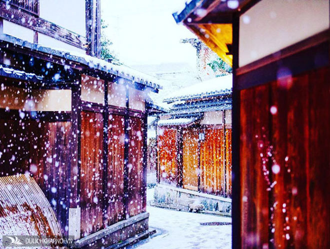 du lịch kyoto, kyoto đẹp như cổ tích, mùa tuyết rơi, tuyết rơi ở kyoto, du lịch nhật bản, du lịch mùa đông, ngắm kyoto đẹp như cổ tích mùa tuyết rơi