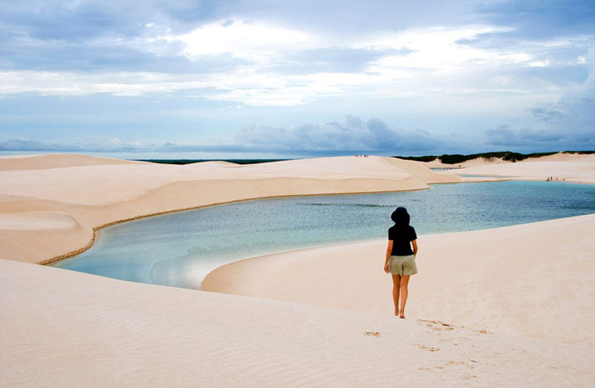 cồn cát, brazil, vườn quốc gia lençóis maranhenses, hồ nước trong xanh, hồ azul và bonita, khám phá, ảnh: cồn cát biến thành hồ nước đẹp mê hồn ở brazil