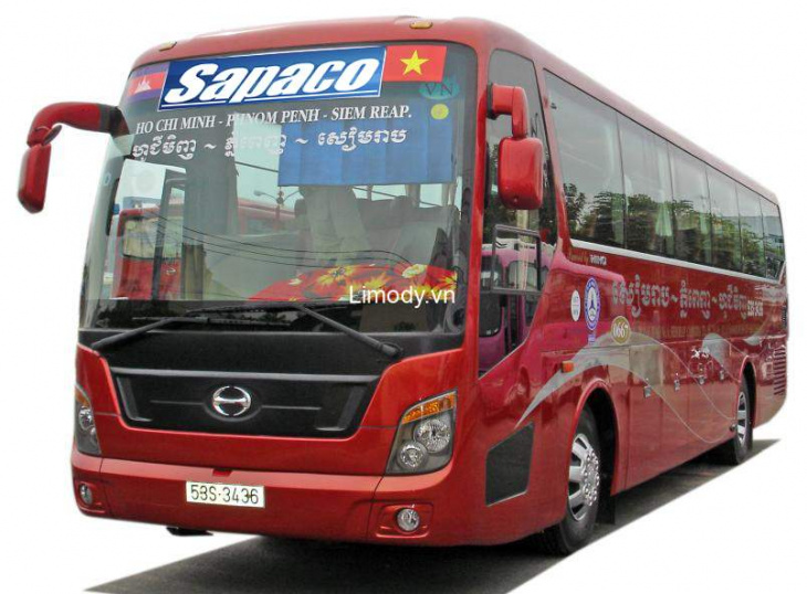 Xe Sapaco: Bến xe, giá vé, số điện thoại đặt vé, lịch trình đi Campuchia
