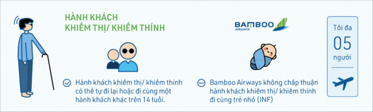 Quy định vận chuyển hành khách khuyết tật của Bamboo Airways