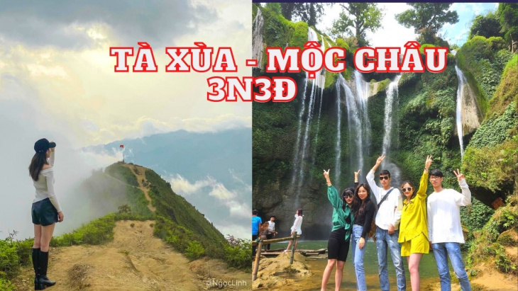 Tour săn mây Tà Xùa – Hái Mận Mộc Châu, thác Nàng Tiêng, thác 7 tầng Chiềng Khoa 3N3Đ