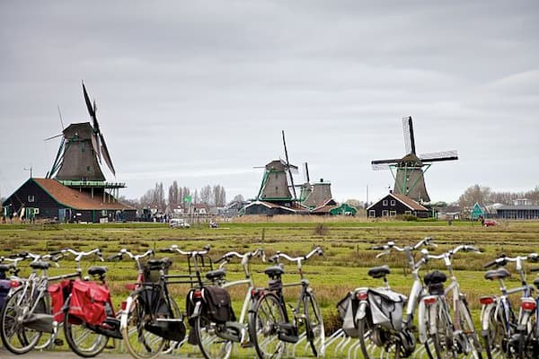 Làng cối xay gió Zaanse Schans (Amsterdam, Hà Lan)