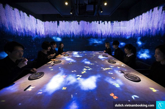 Khám phá nhà hàng ánh sáng 3D tuyệt đẹp ở Tokyo