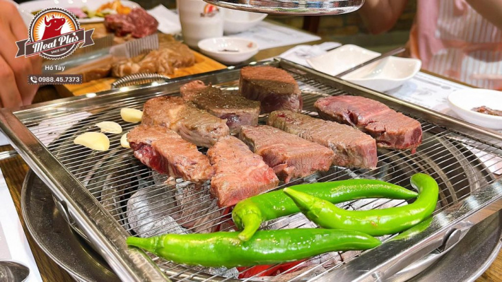 Set thịt nướng kèm lá vừng Hàn Quốc tiện lợi của Meat Plus Hồ Tây