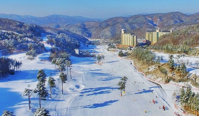 khám phá, trải nghiệm, những địa điểm trượt tuyết ở hàn quốc đáng đi nhất vào mùa đông
