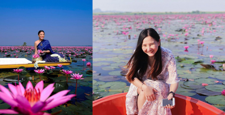 khám phá, trải nghiệm, du lịch thái lan tự túc: khám phá hồ hoa súng, chùa hồng wat bang phra từ bangkok