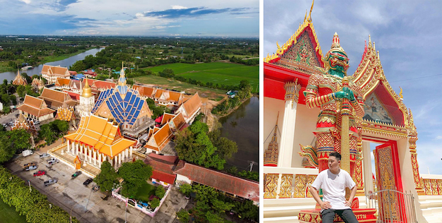 khám phá, trải nghiệm, du lịch thái lan tự túc: khám phá hồ hoa súng, chùa hồng wat bang phra từ bangkok