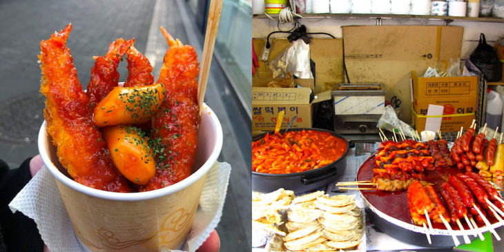 khám phá, trải nghiệm, du lịch hàn quốc tự túc: những món ăn đường phố gây sốt ở myeongdong