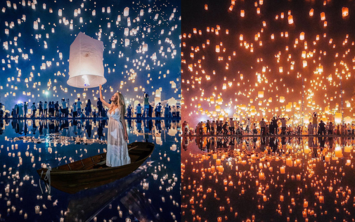 khám phá, trải nghiệm, kinh nghiệm tham gia lễ hội thả đèn lớn nhất thái lan ở chiang mai